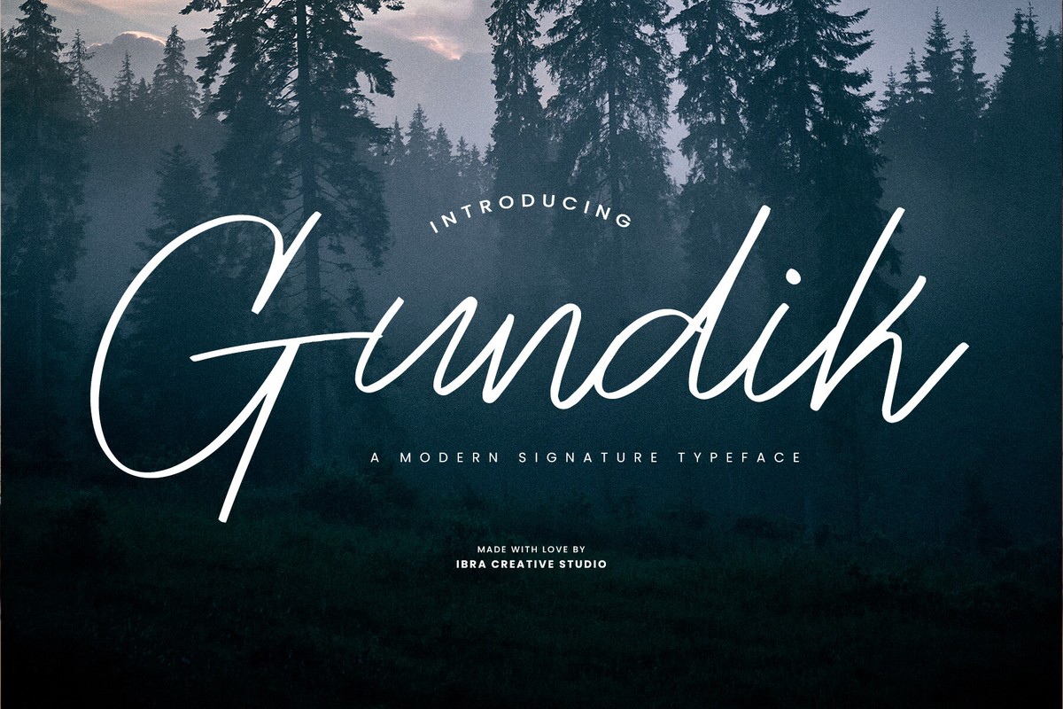 Schriftart Gundik