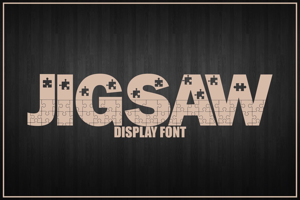 Schriftart Jigsaw