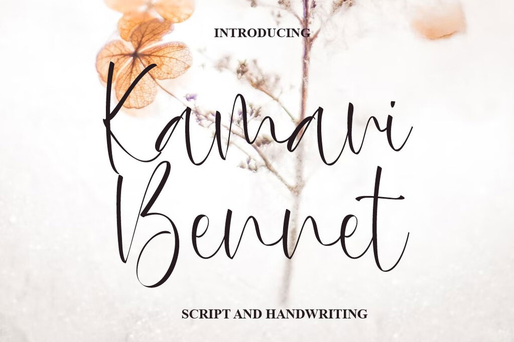 Schriftart Kamari Bennett