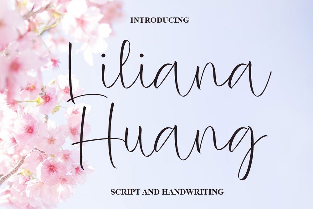 Schriftart Liliana Huang