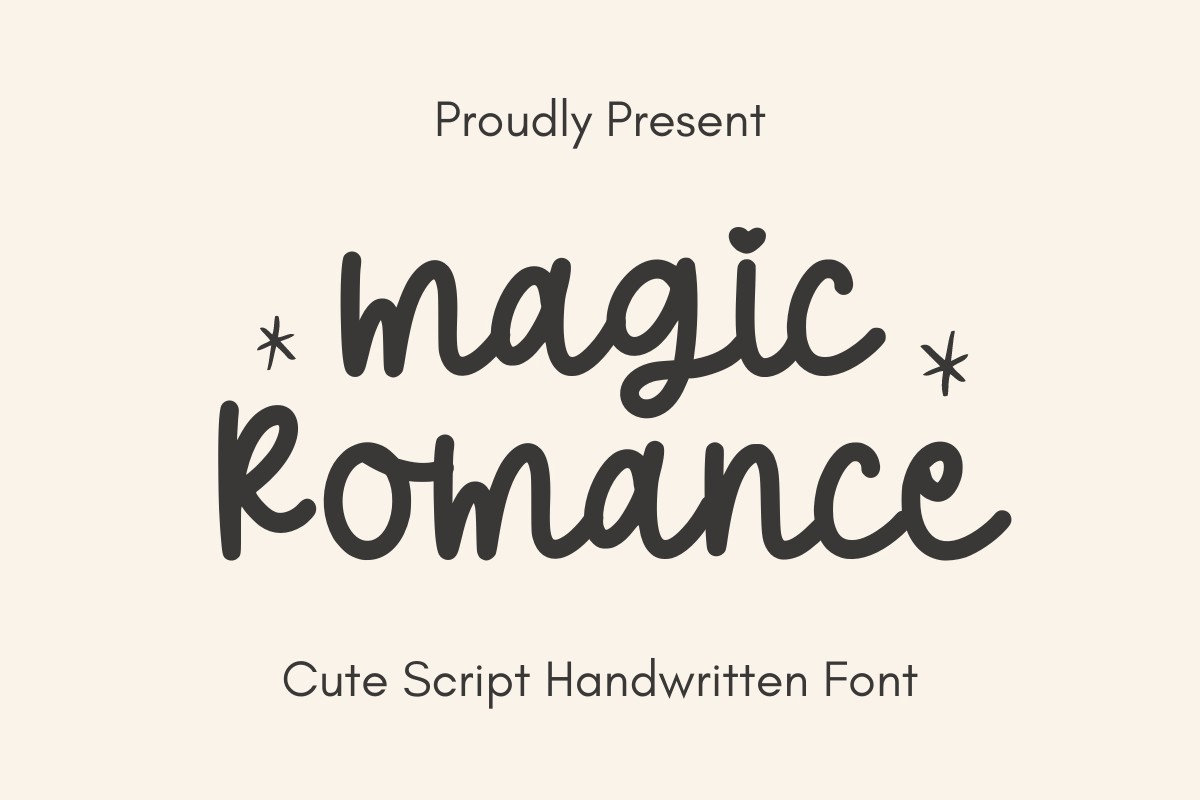 Schriftart Magic Romance