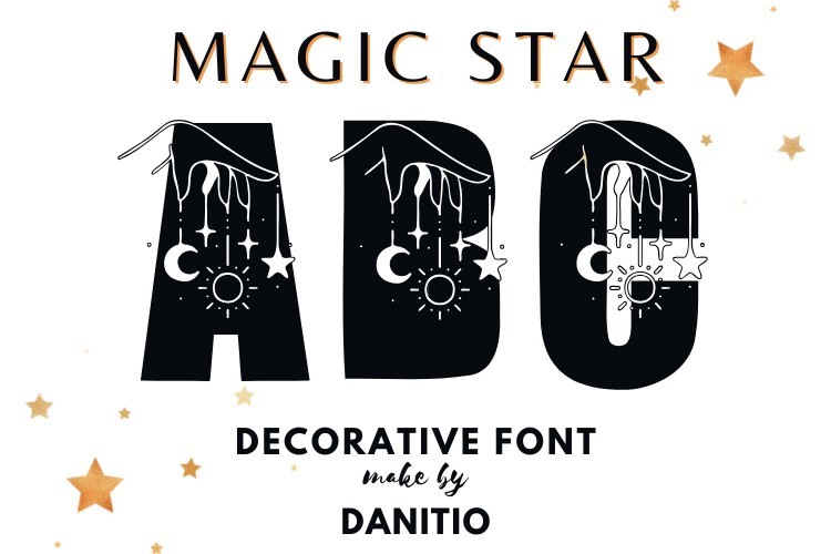 Schriftart Magic Star