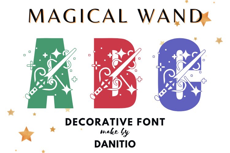 Schriftart Magical Wand