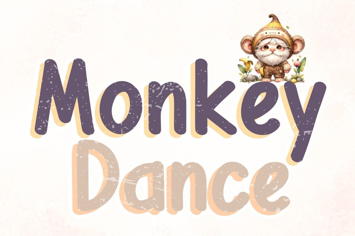 Schriftart Monkey Dance