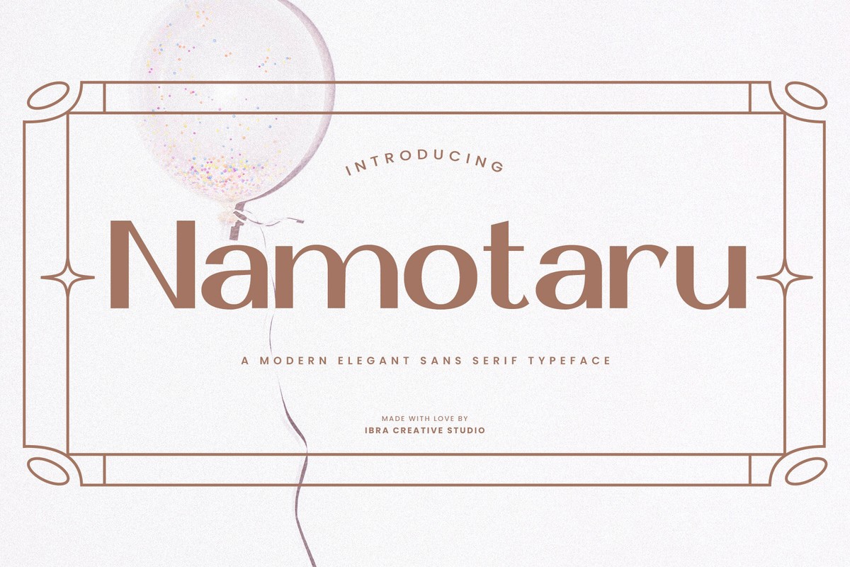 Schriftart Namotaru