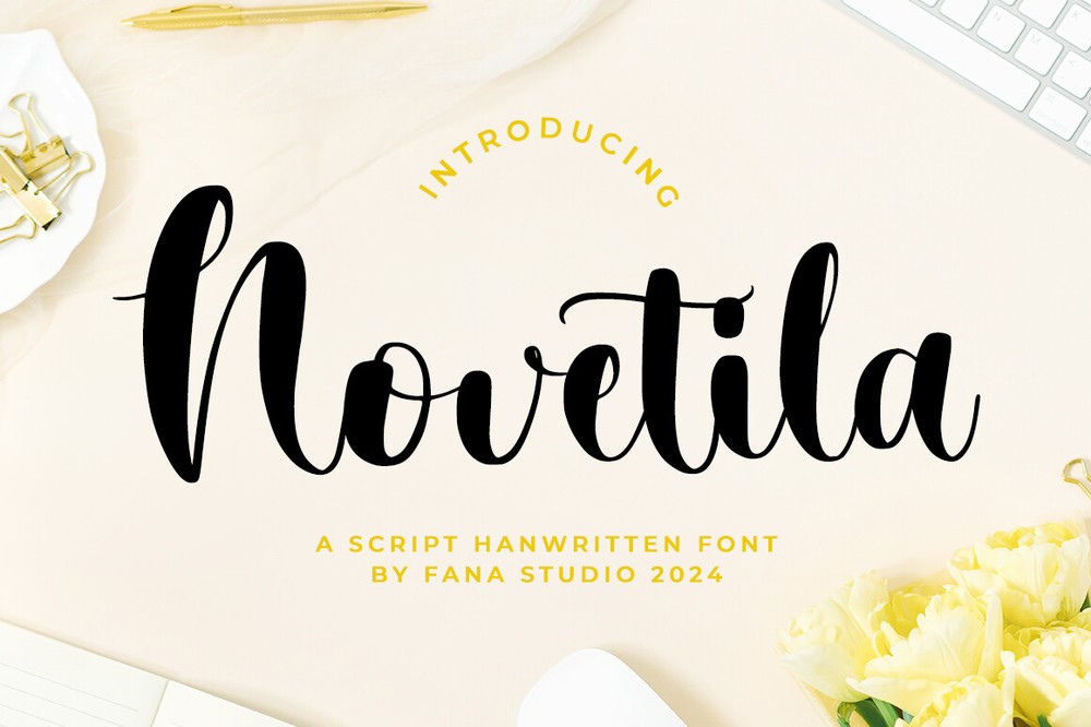 Schriftart Novetila