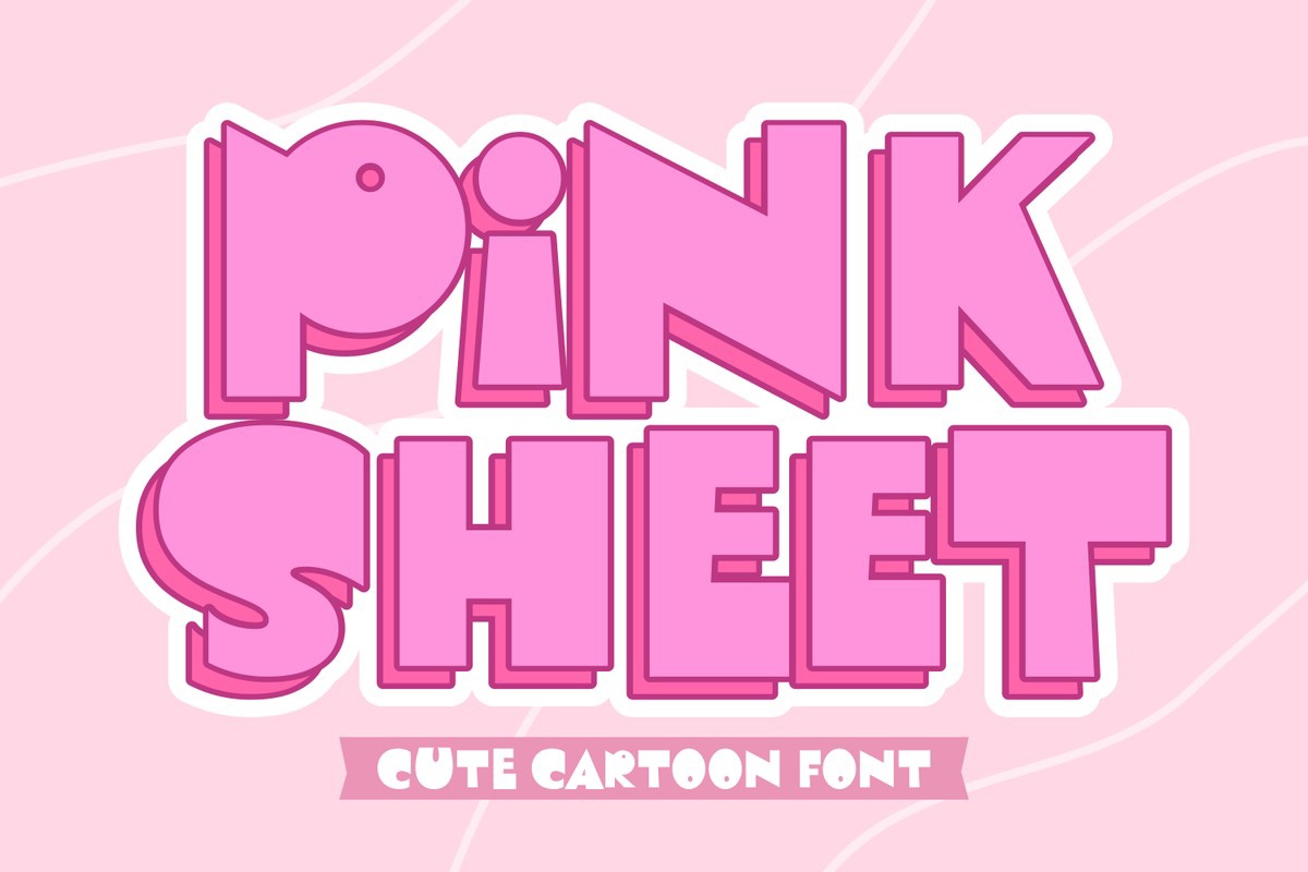 Schriftart Pink Sheet