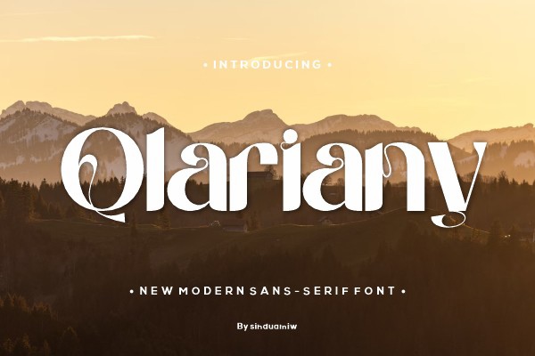 Schriftart Qlariany