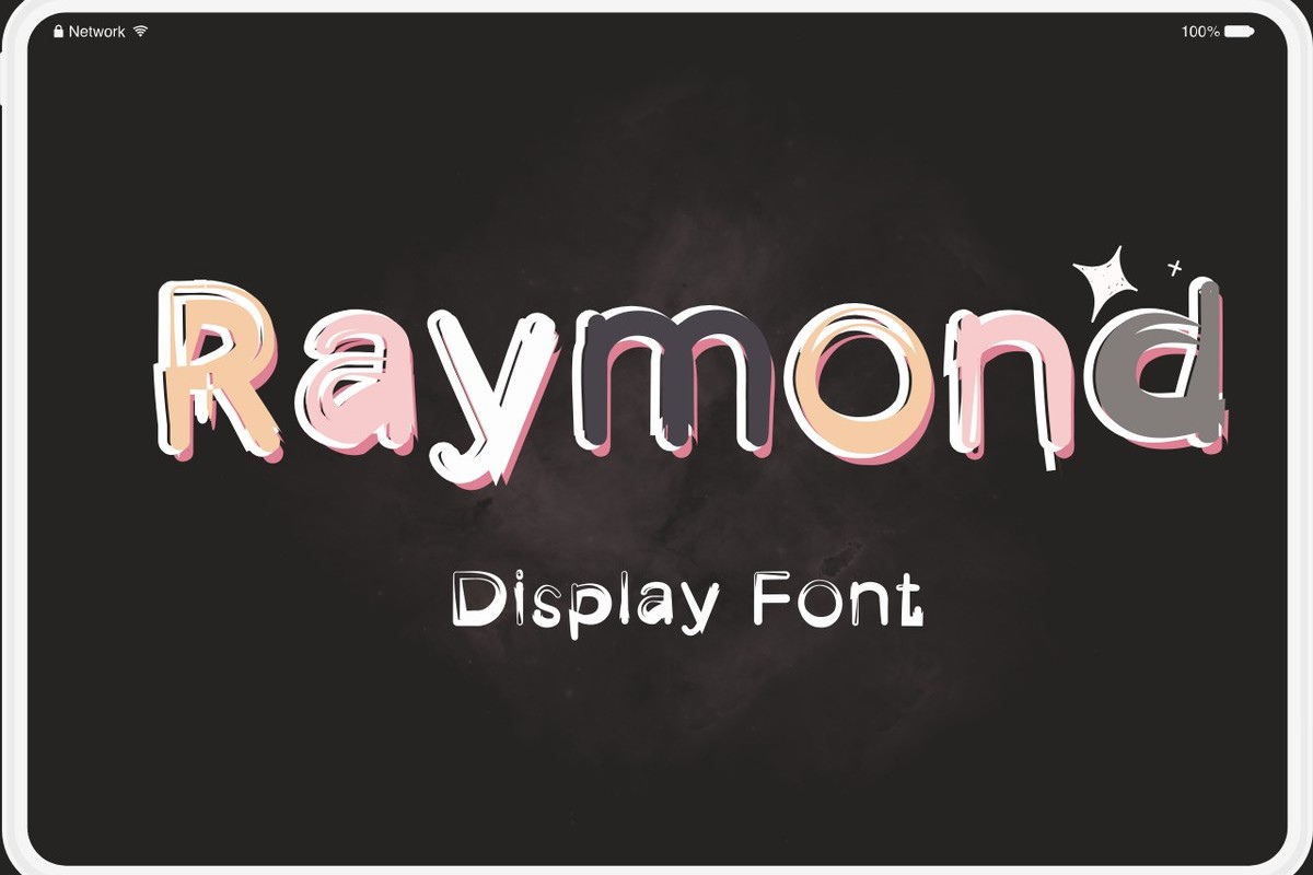 Schriftart Raymond