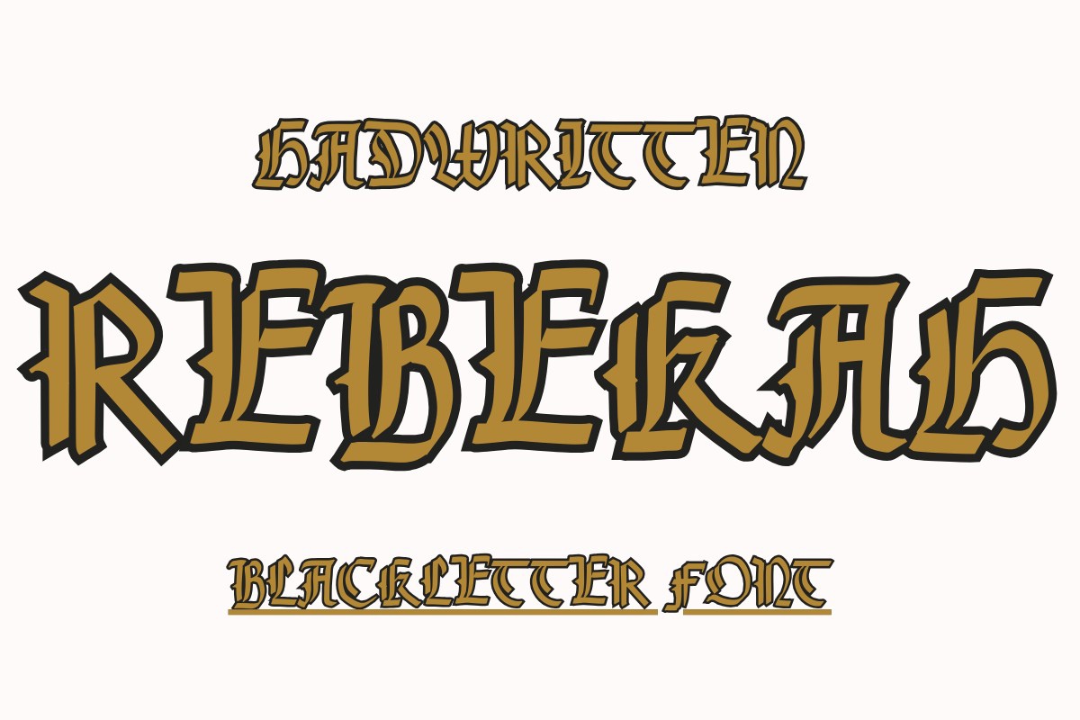 Schriftart Rebekah