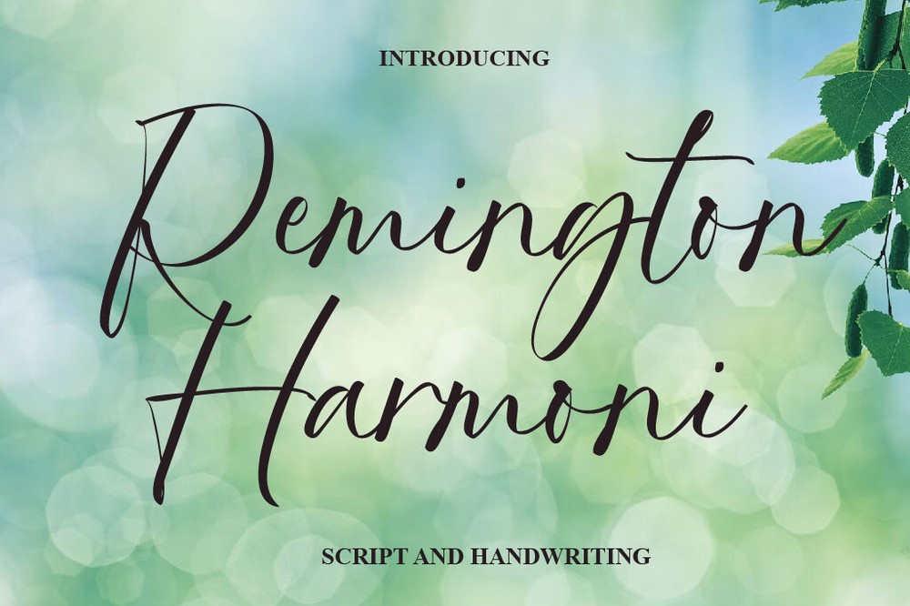 Schriftart Remington Harmoni