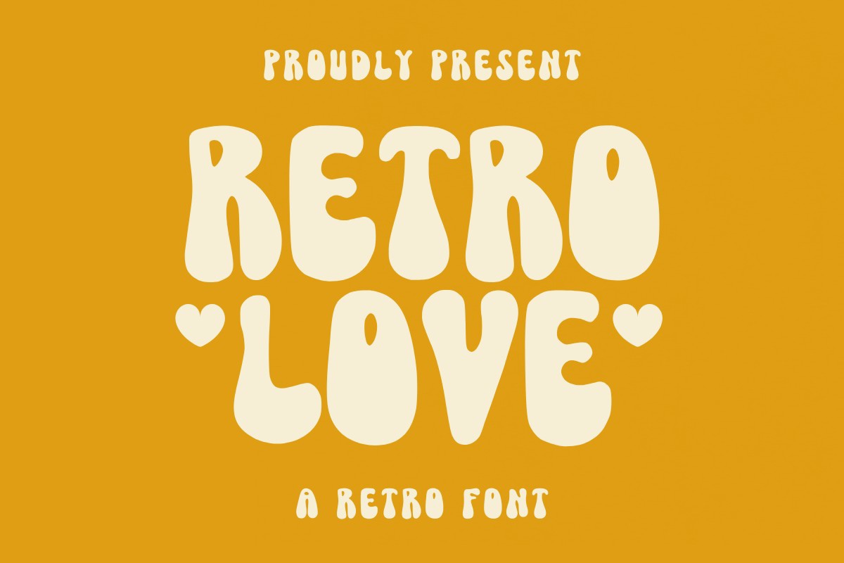 Schriftart Retro Love