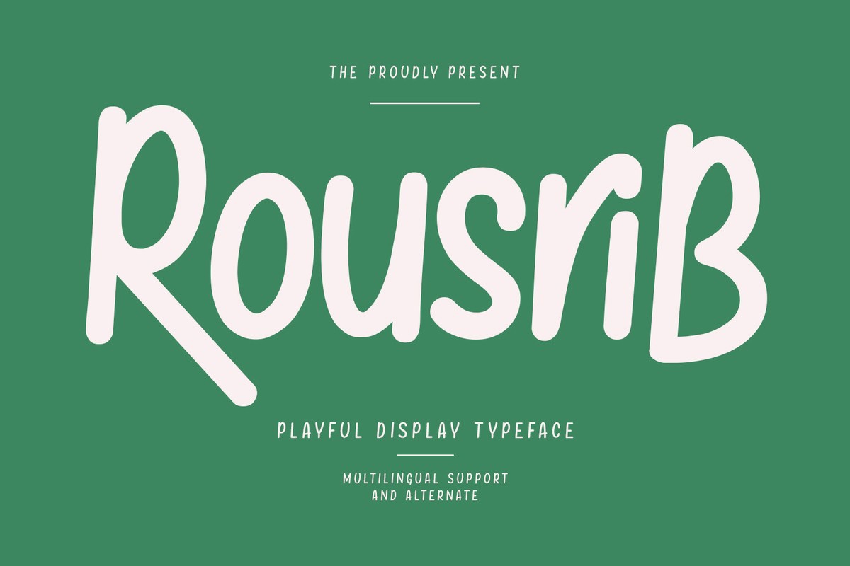 Schriftart Rousrib