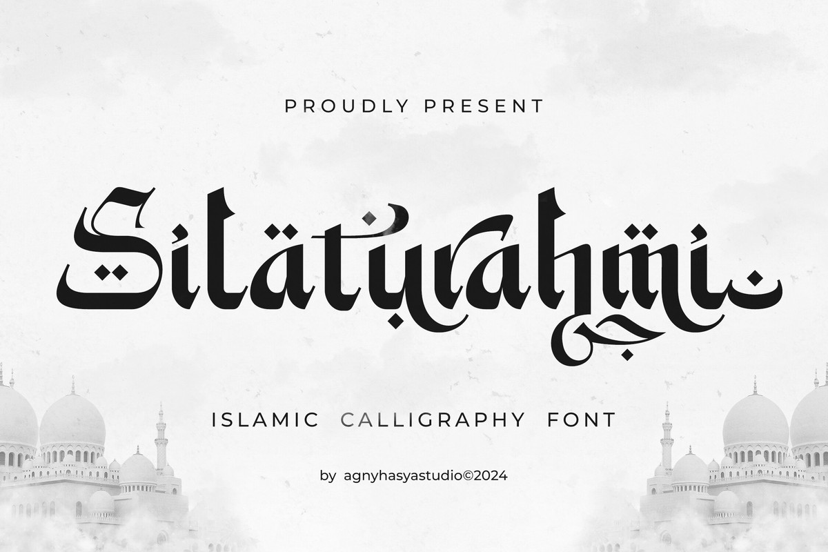 Schriftart Silaturahmi