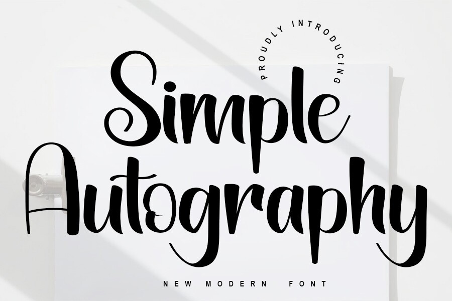 Schriftart Simple Autography