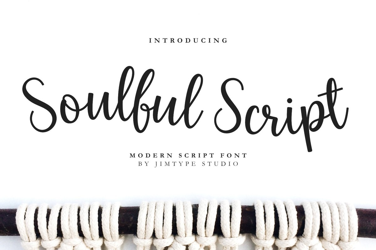 Schriftart Soulful Script