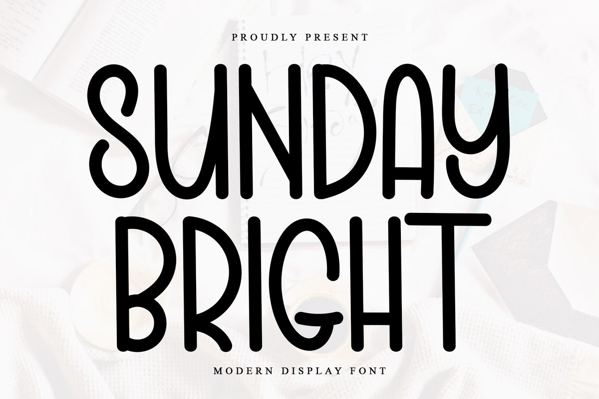 Schriftart Sunday Bright