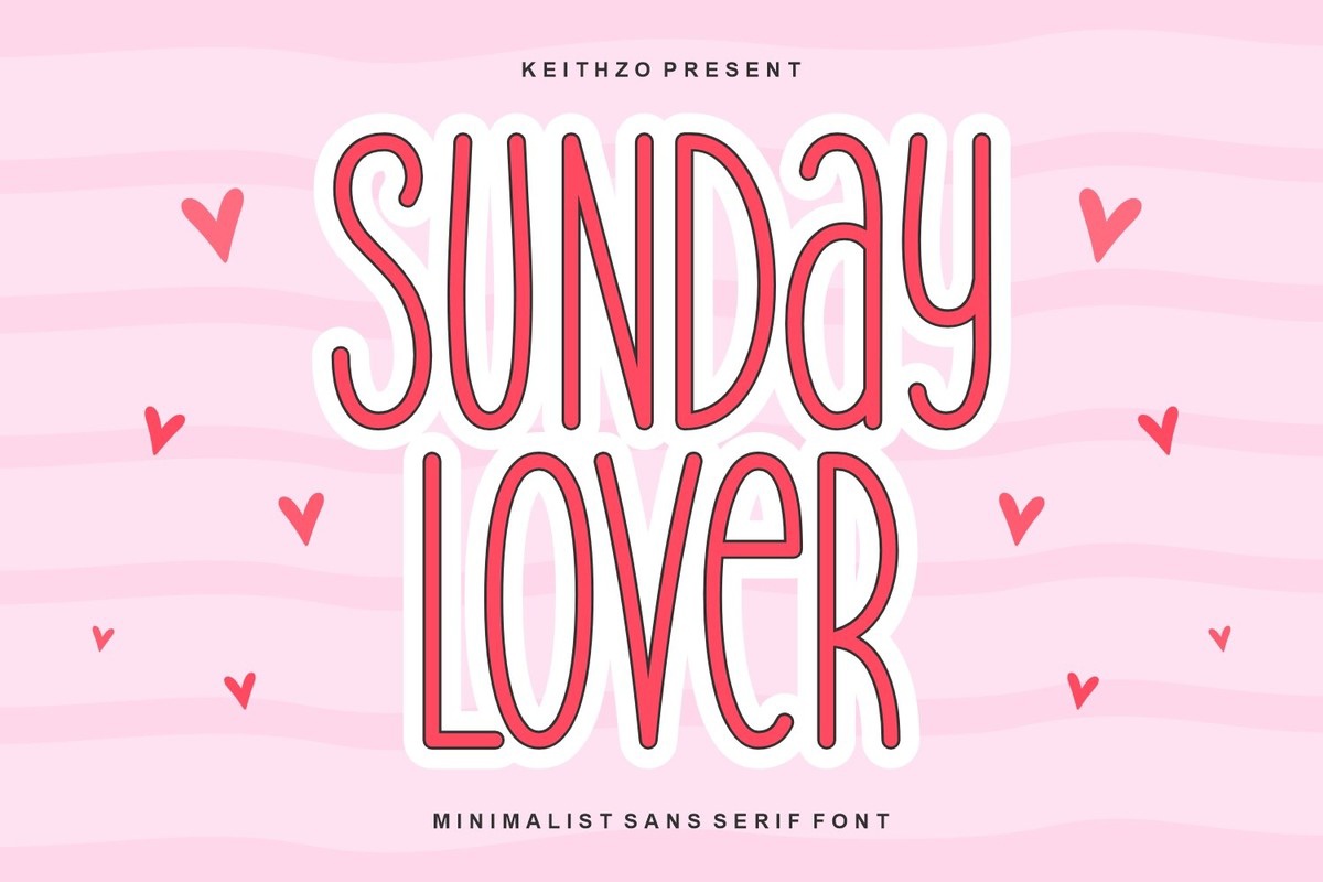 Schriftart Sunday Lover