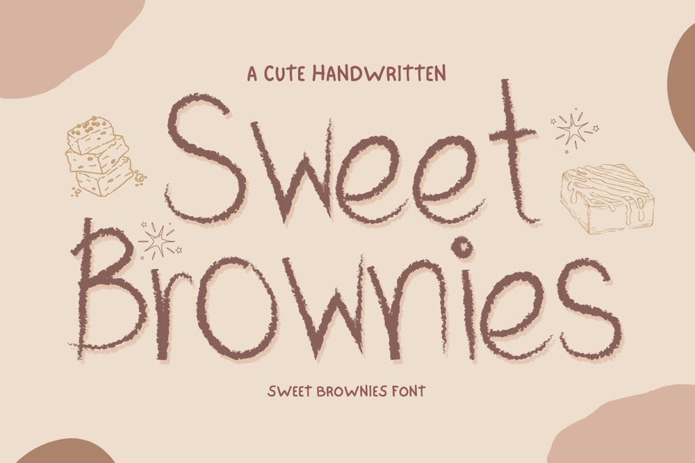 Schriftart Sweet Brownies