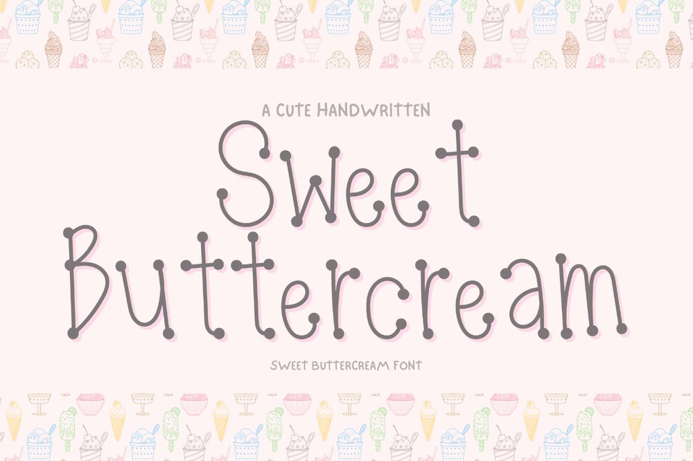 Schriftart Sweet Buttercream