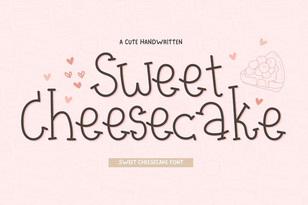 Schriftart Sweet Cheesecake