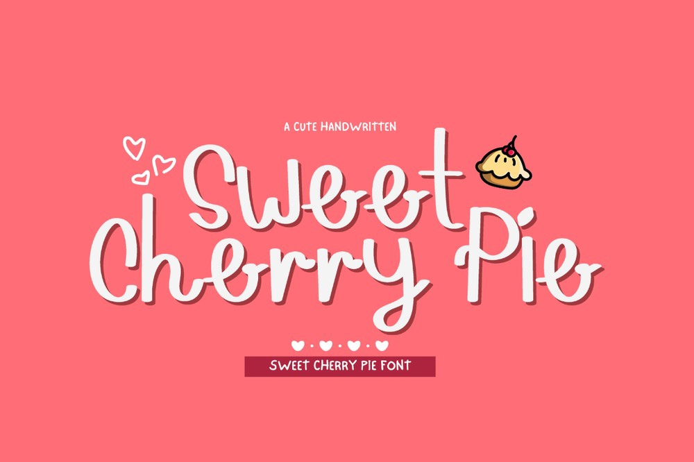 Schriftart Sweet Cherry Pie