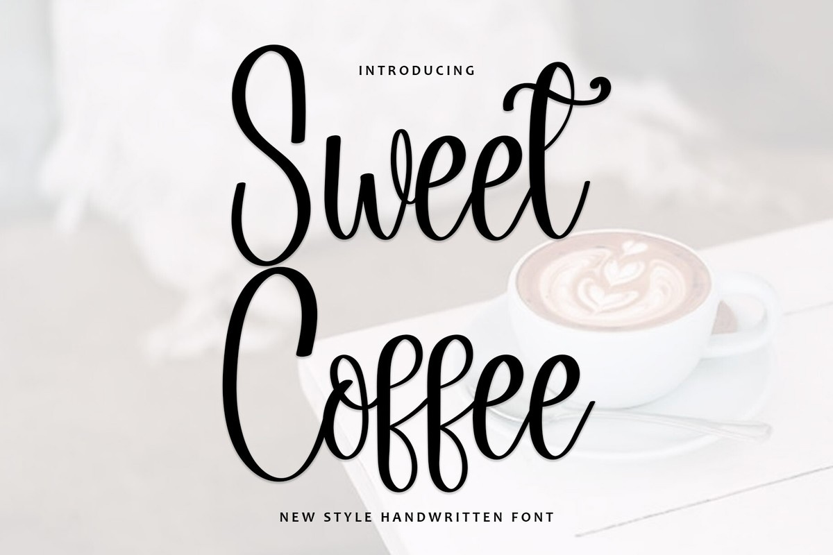 Schriftart Sweet Coffee