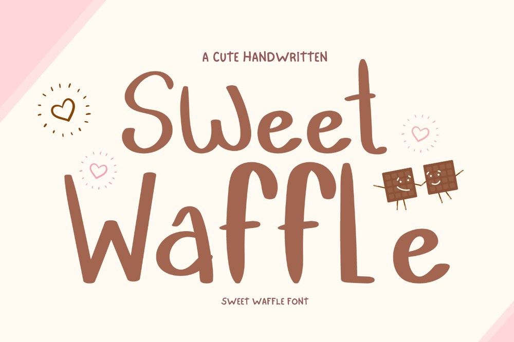 Schriftart Sweet Waffle