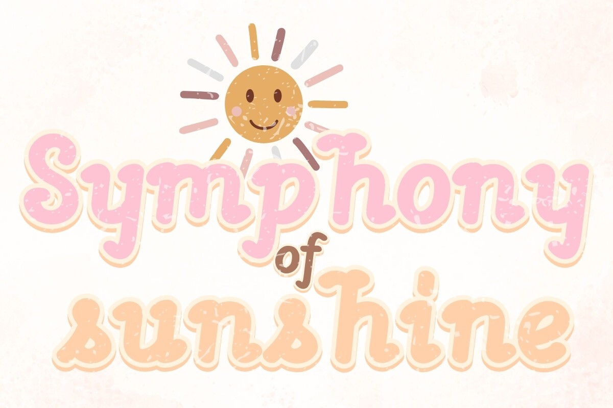 Schriftart Symphony of Sunshine