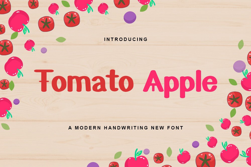 Schriftart Tomato Apple