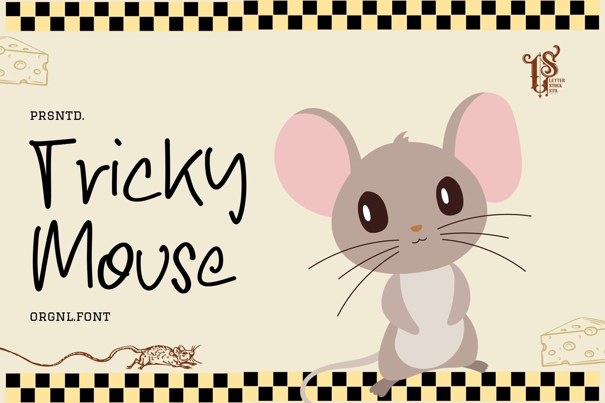 Schriftart Tricky Mouse