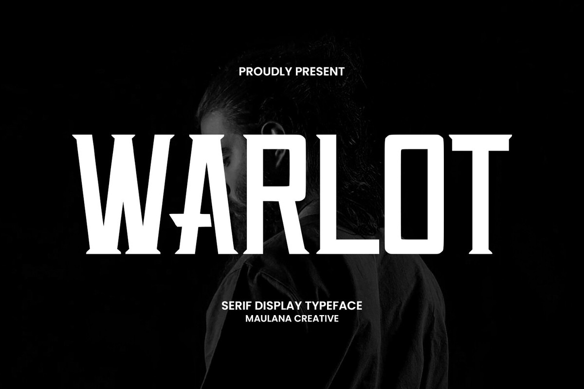 Schriftart Warlot