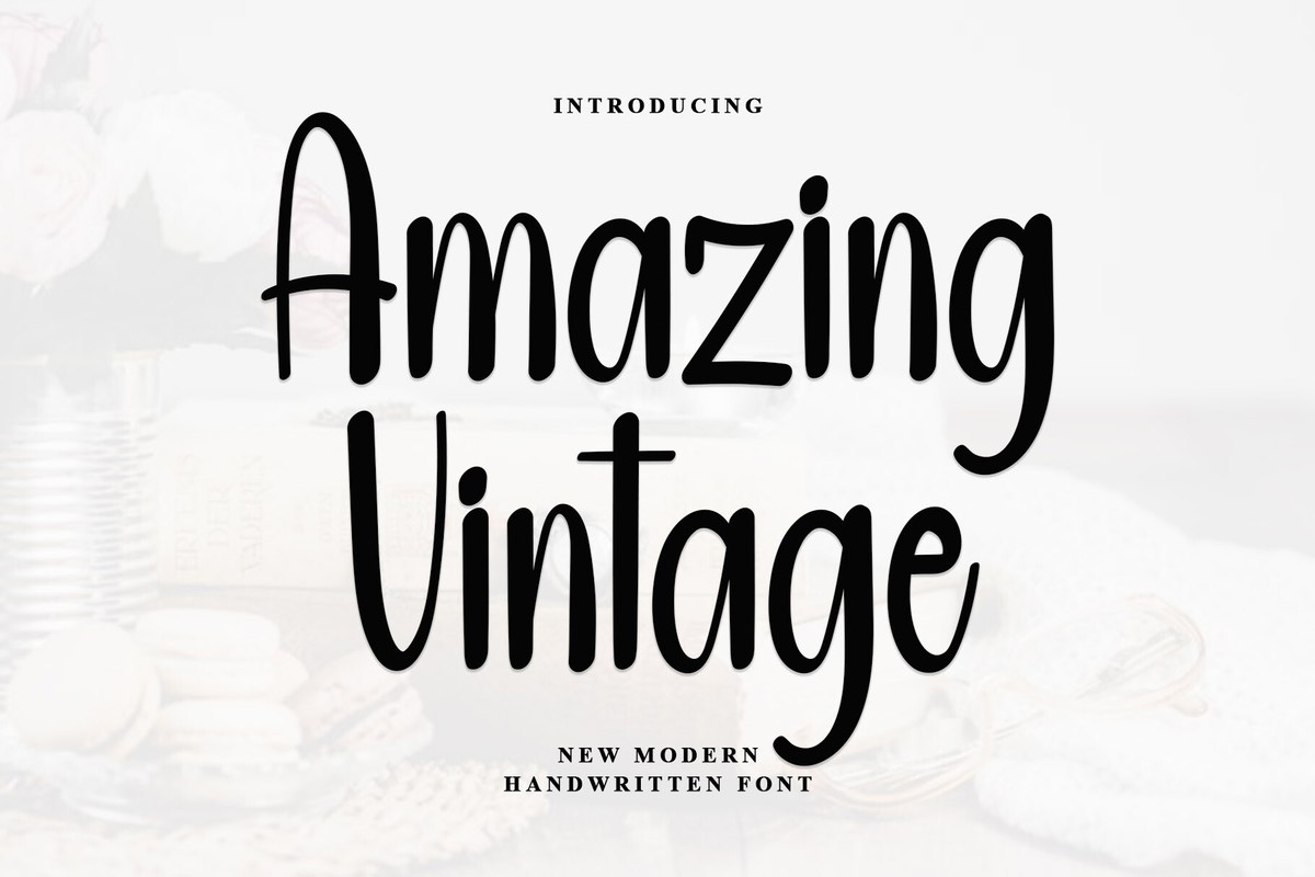 Schriftart Amazing Vintage