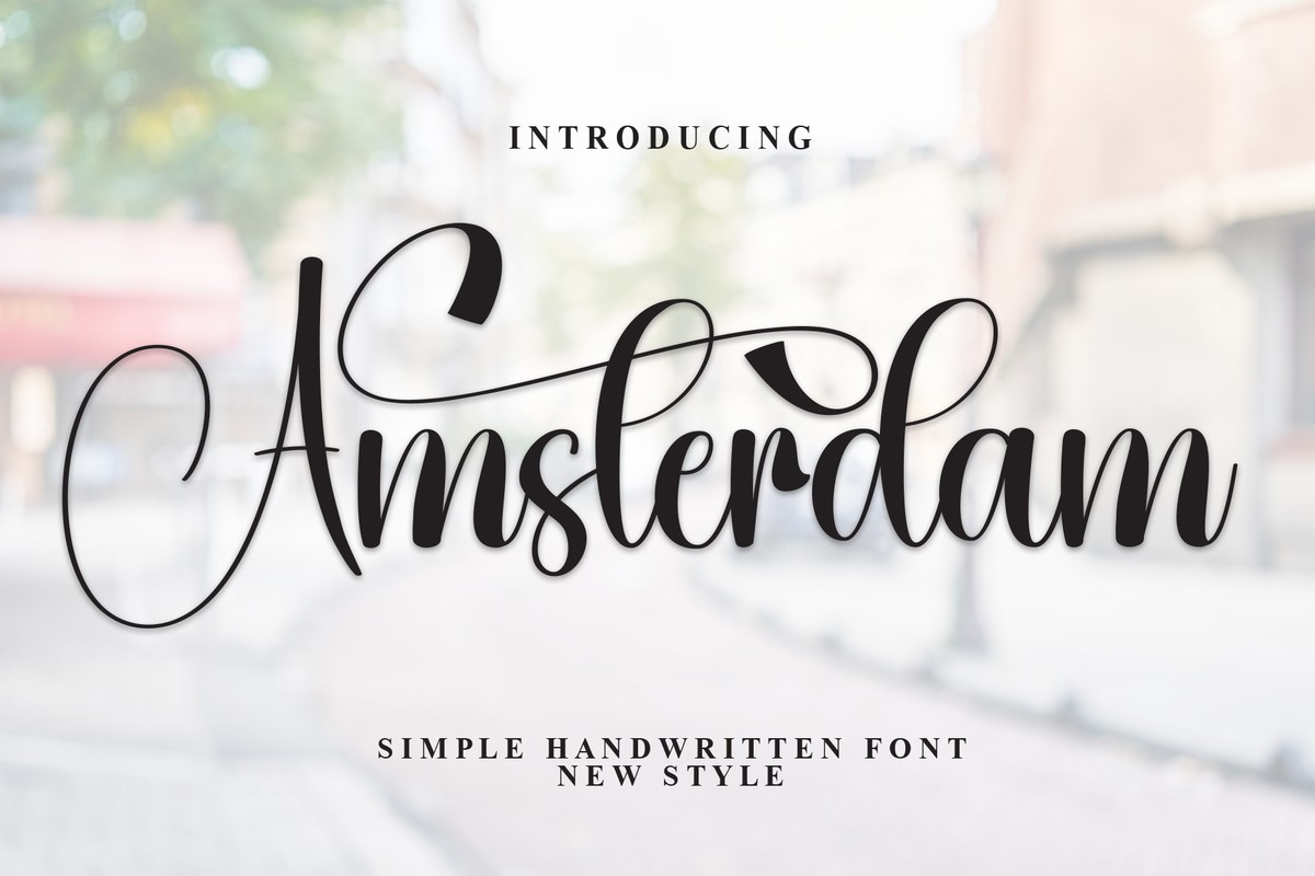 Schriftart Amsterdam