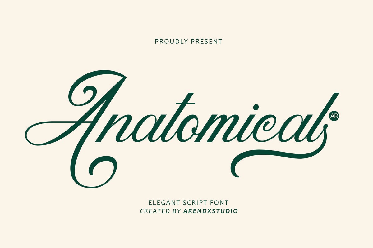 Schriftart Anatomical