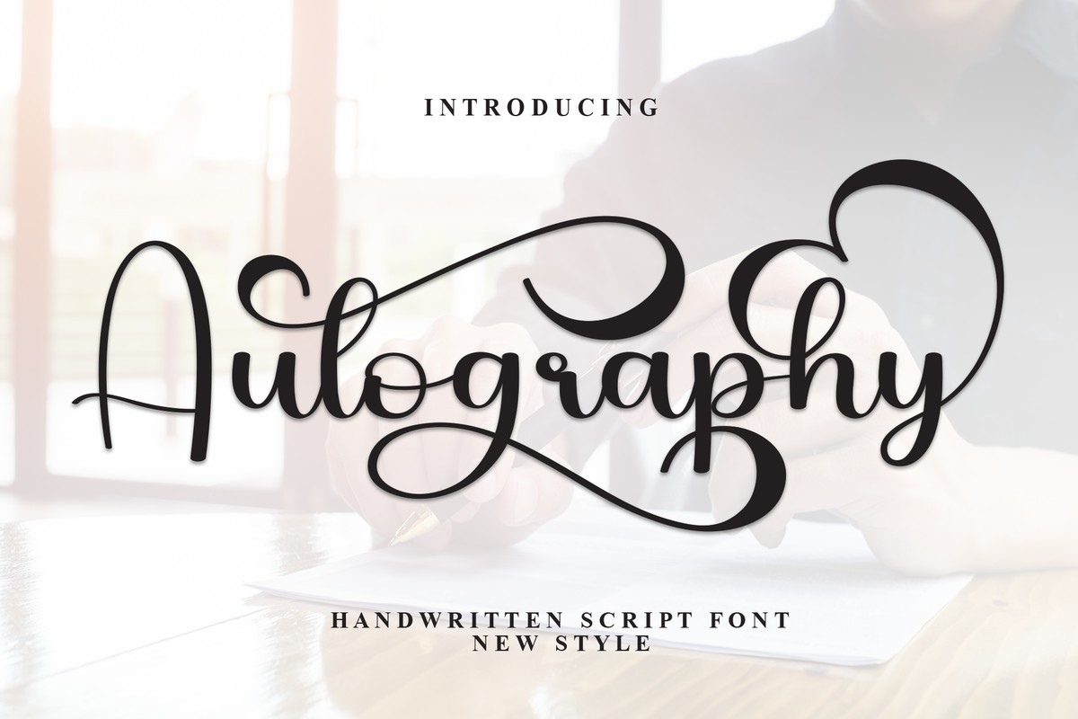 Schriftart Autography