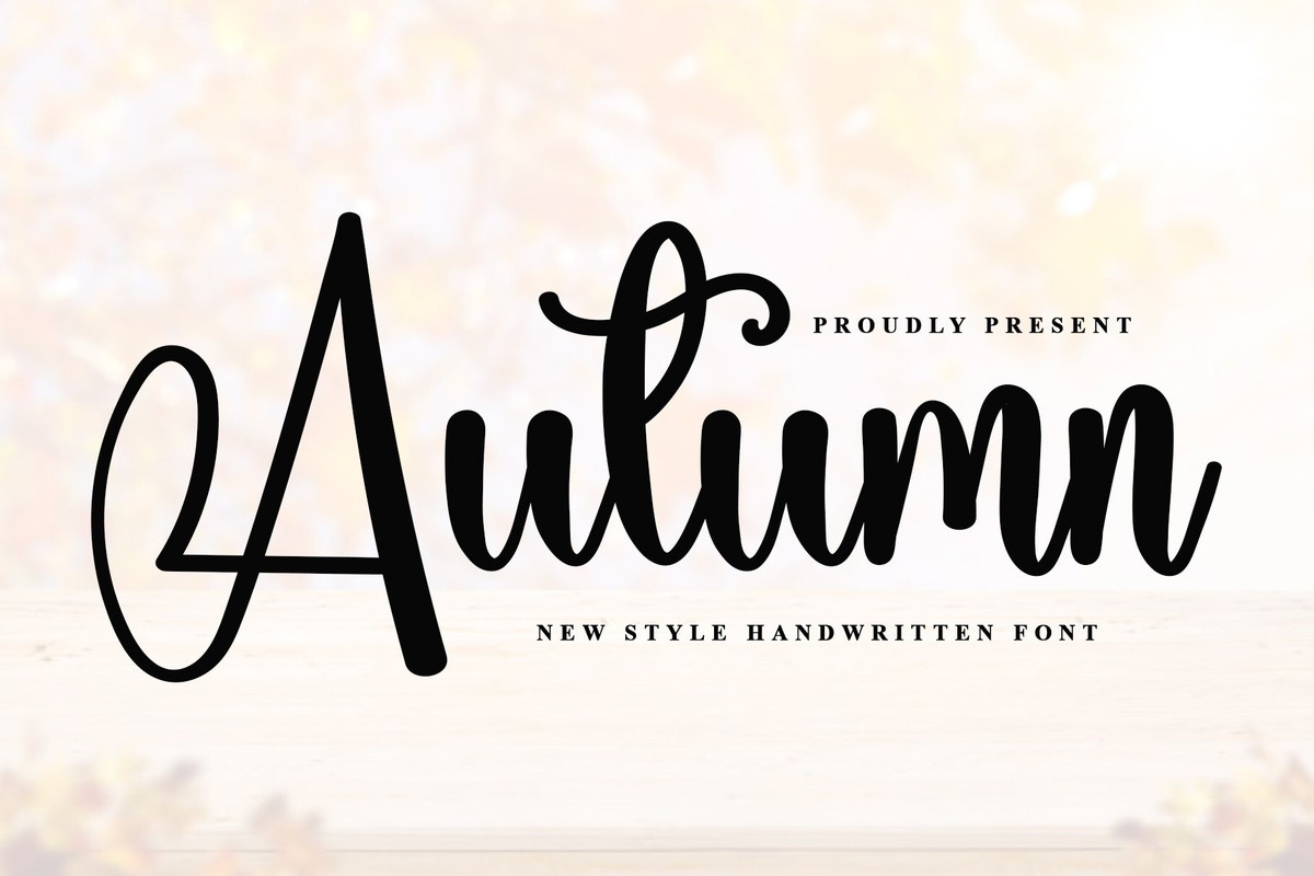 Schriftart Autumn