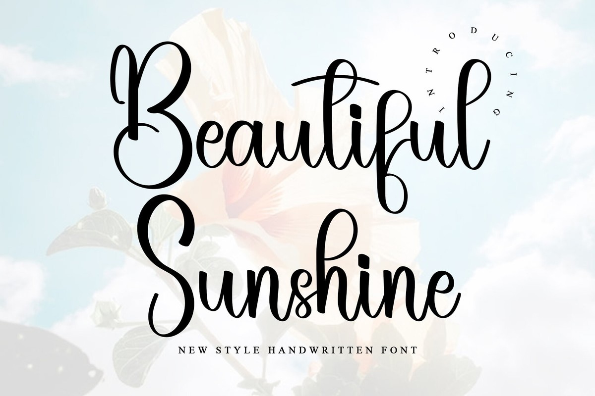 Schriftart Beautiful Sunshine