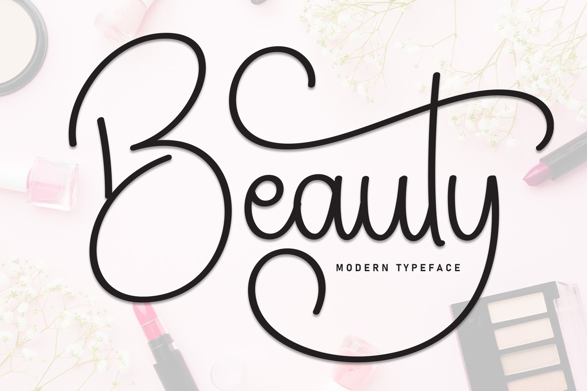 Schriftart Beauty