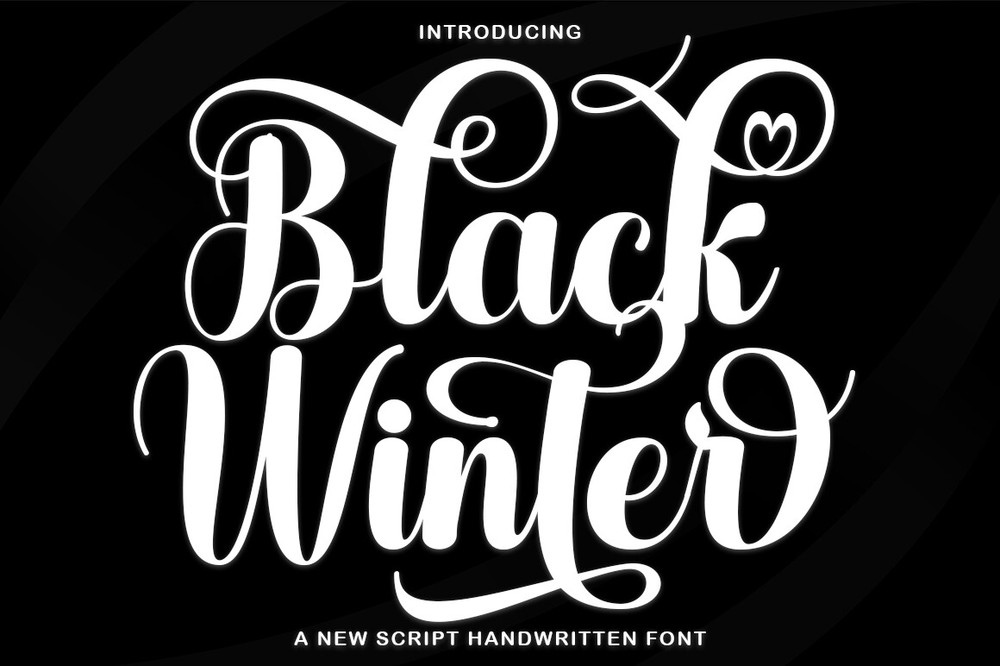 Schriftart Black Winter