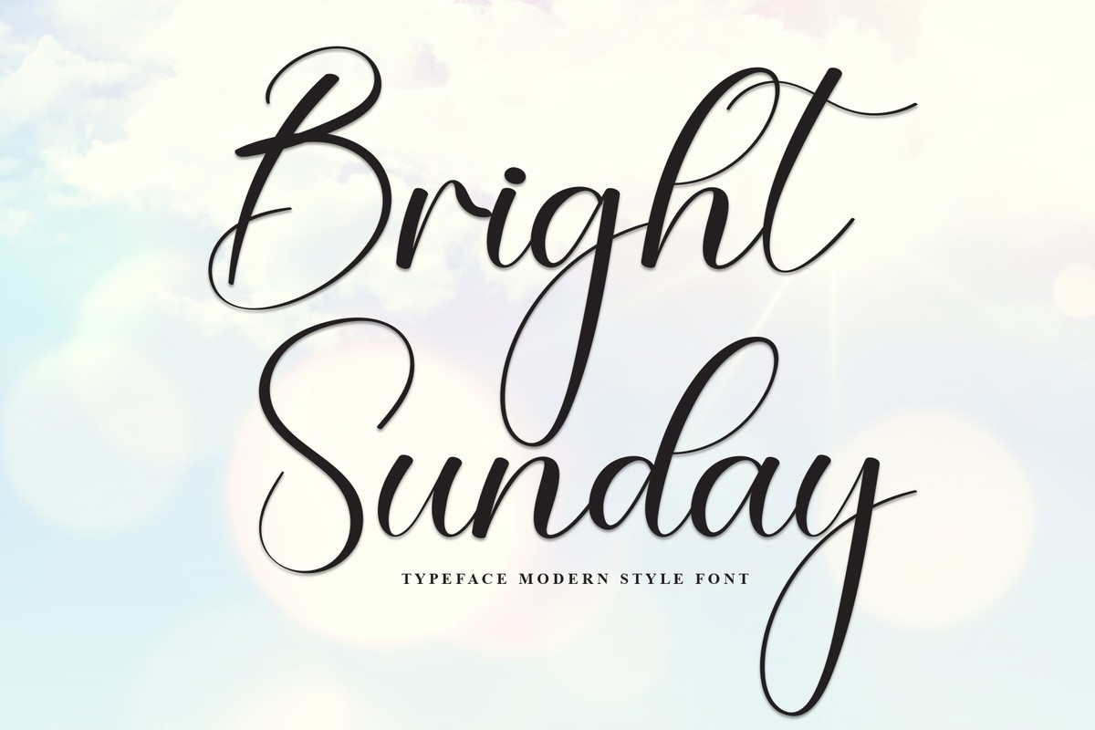 Schriftart Bright Sunday