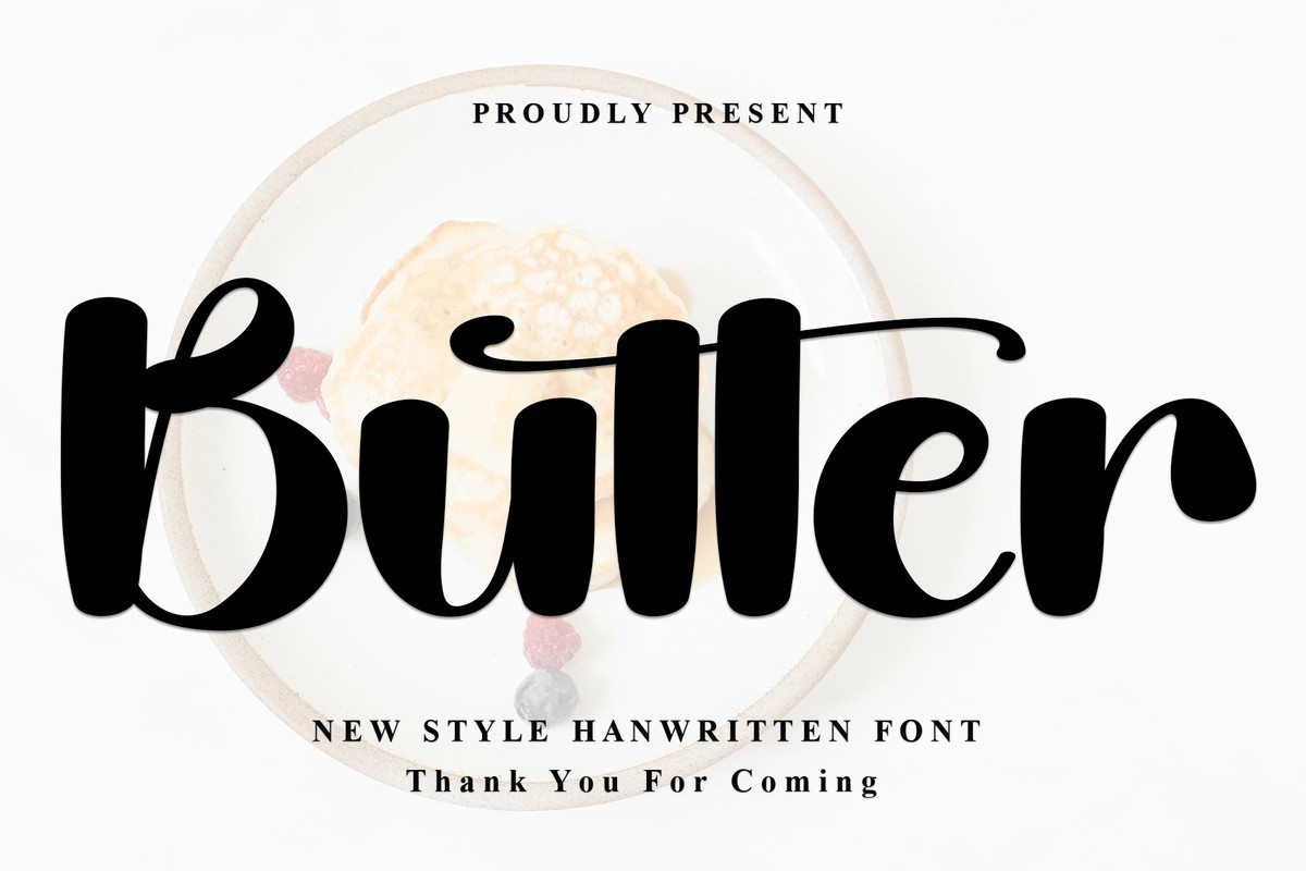 Schriftart Butter