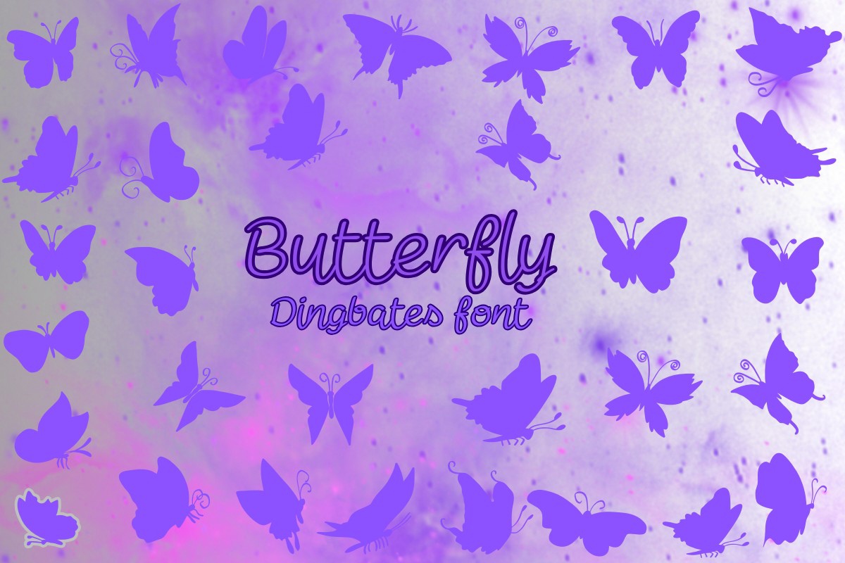 Schriftart Buttеrfly