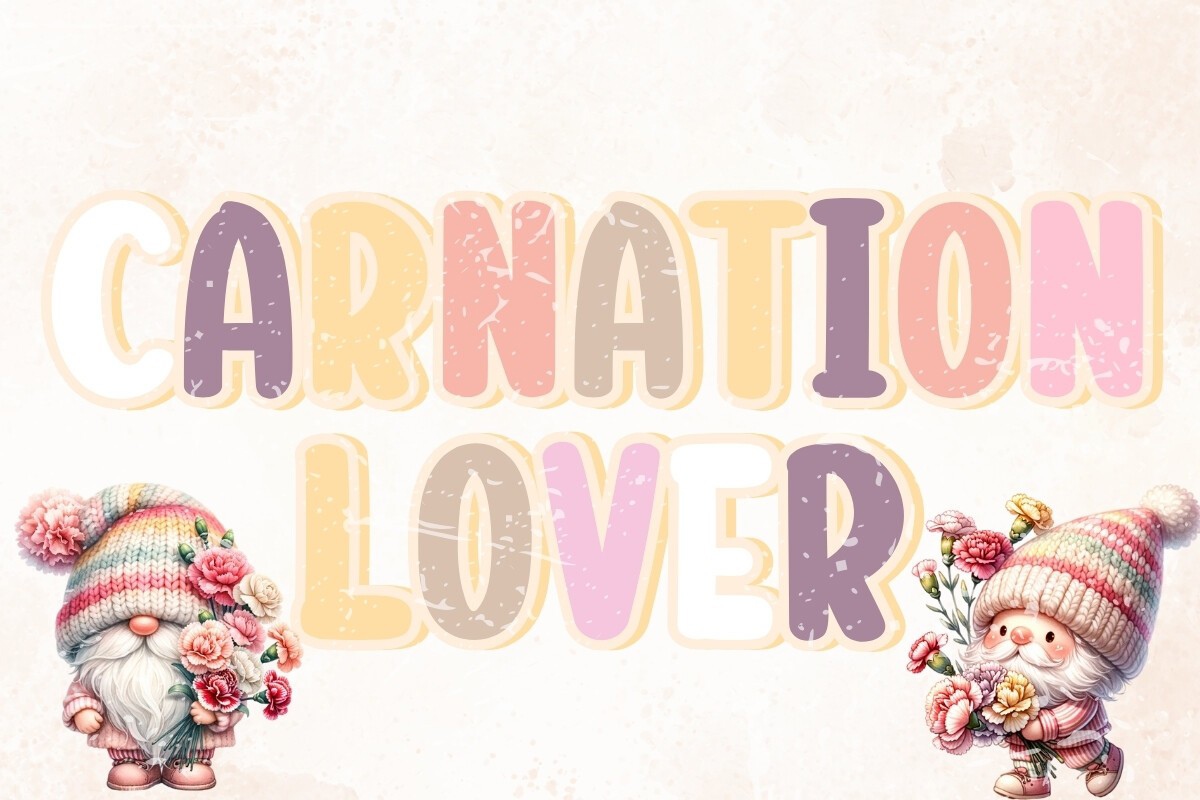 Schriftart Carnation Lover