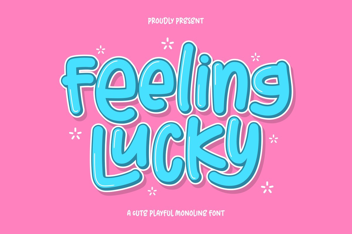 Schriftart Feeling Lucky