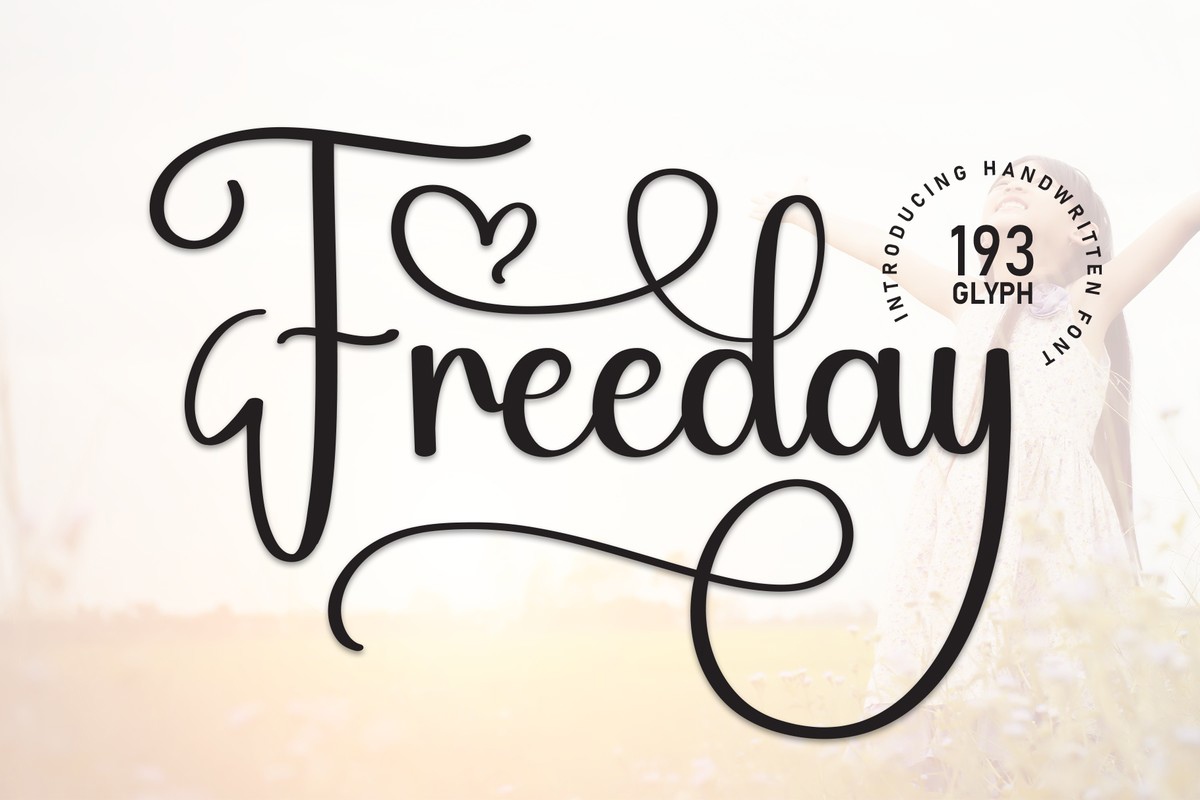 Schriftart Freeday