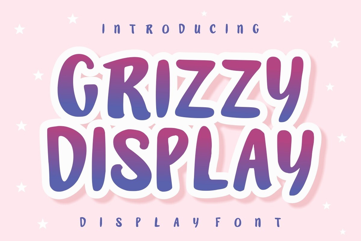 Schriftart Grizzy Display