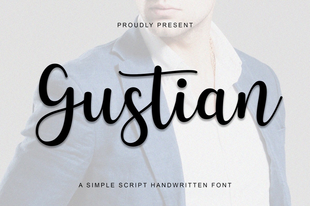 Schriftart Gustian