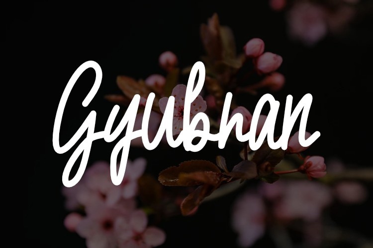 Schriftart Gyubran