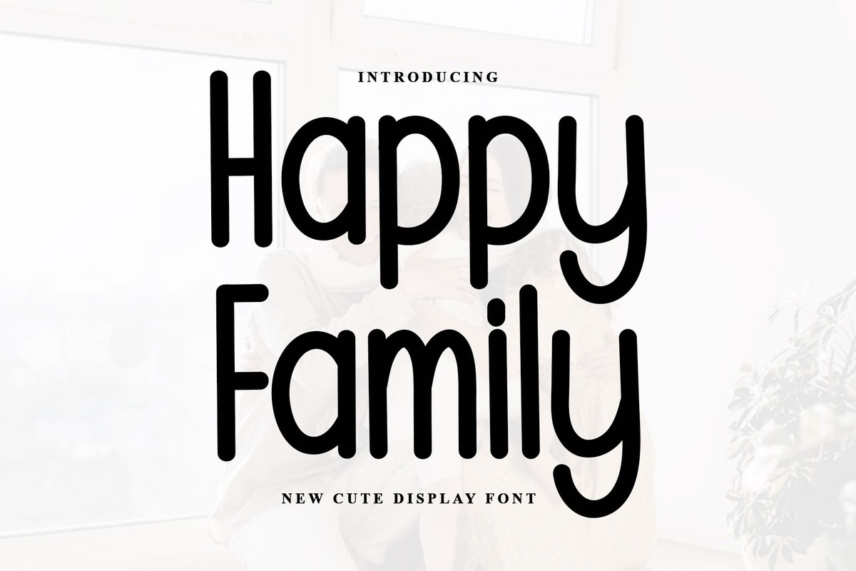 Schriftart Happy Family